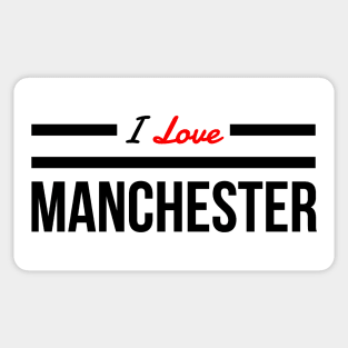 I Love Manchester Casual Souvenir Lads Mens Top Sticker